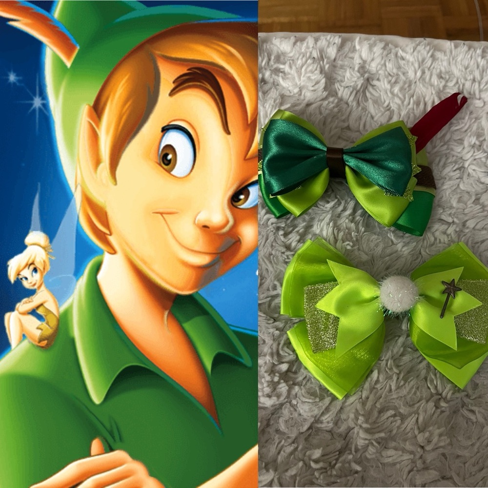 Disney Peter Pan & Tinkerbell Bow Bundle